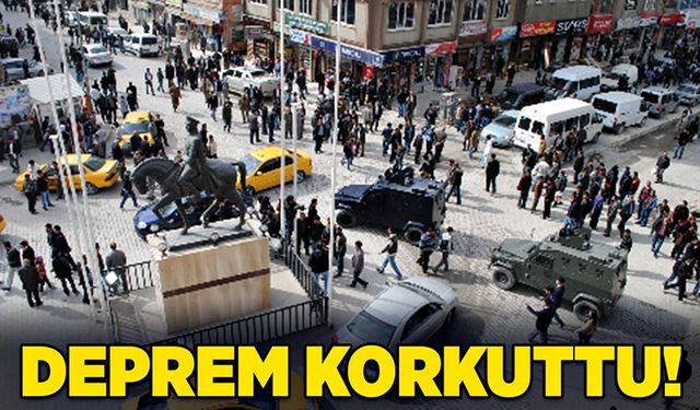 Deprem korkuttu