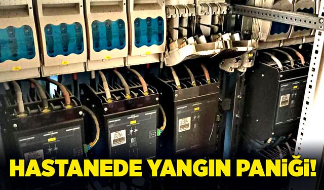 Hastanede yangın paniği!