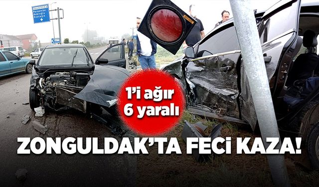 Zonguldak'ta feci kaza! 6 yaralı