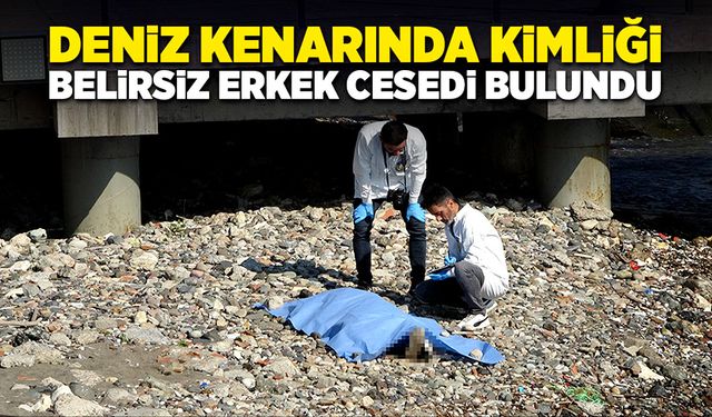 Deniz kenarında kimliği belirsiz erkek cesedi bulundu!