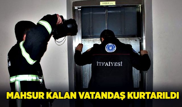 Mahsur kalan vatandaş kurtarıldı