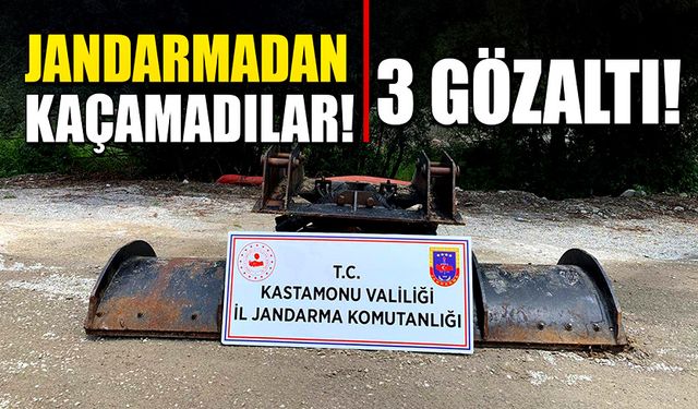 Jandarmadan kaçamadılar! 3 gözaltı