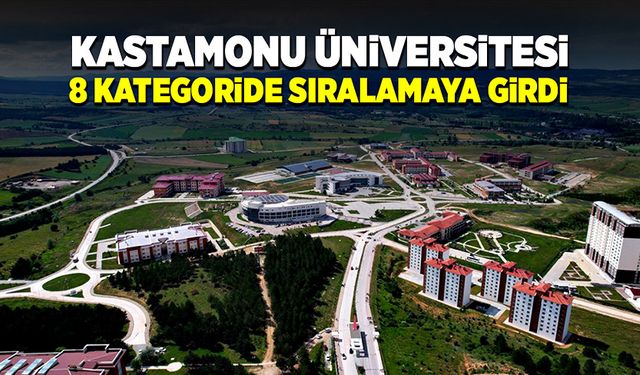 Kastamonu Üniversitesi 8 kategoride sıralamaya girdi!