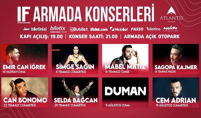 IF Armada AVM Açık Hava Konserleri biletleri satışa çıktı!