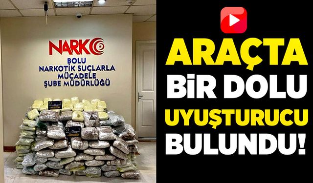 Araçta yüzlerce kilo uyuşturucu bulundu!