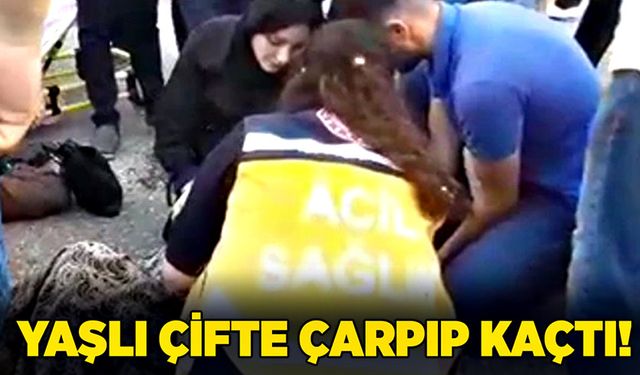 Yaşlı çifte çarpıp kaçtı!