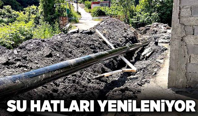 Su hatları yenileniyor