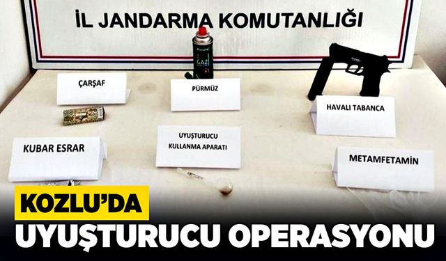 Kozlu’da uyuşturucu operasyonu