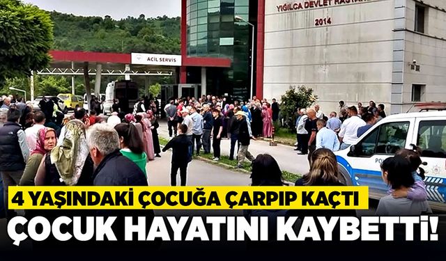 Küçük çocuğa çarpıp kaçtı! Çocuk hayatını kaybetti!