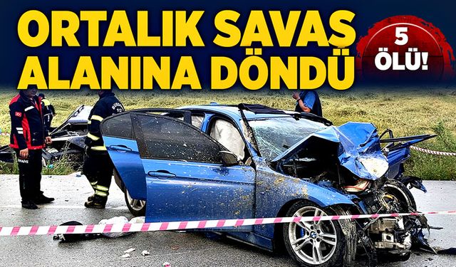 Ortalık savaş alanına döndü. 5 Ölü!