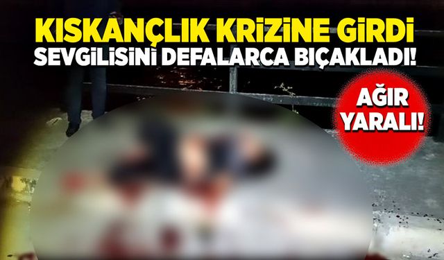 Kıskançlık krizine girdi, sevgilisini defalarca bıçakladı