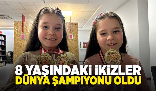 8 yaşındaki ikizler dünya şampiyonu oldu!