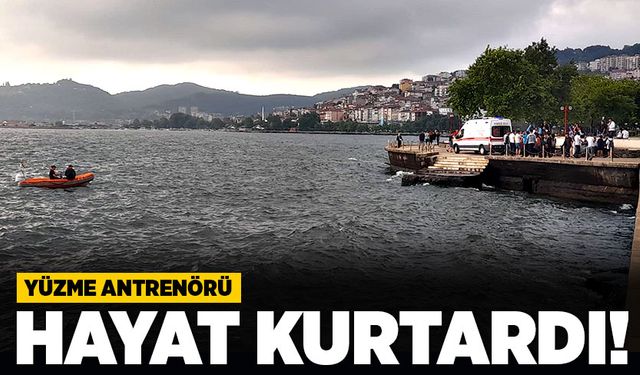 Yüzme antrenörü hayat kurtardı