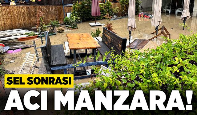 Sel sonrası acı manzara!