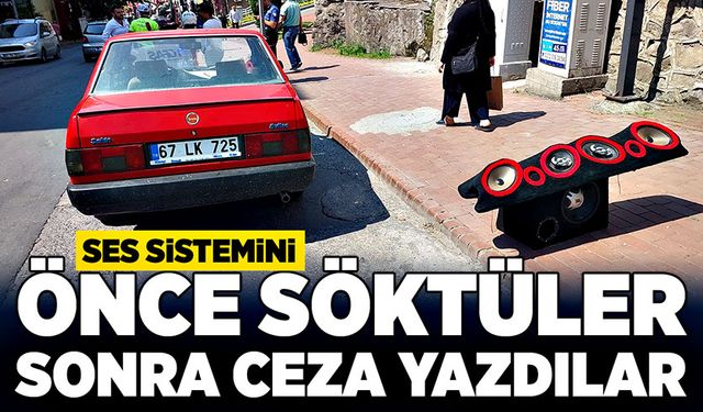 Önce söktüler, sonra ceza yazdılar!