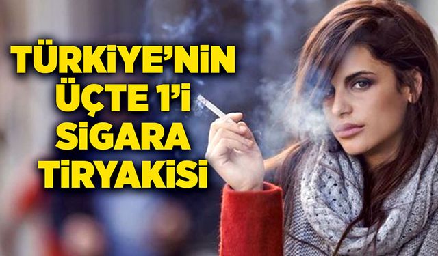 Türkiye’nin üçte 1’i sigara tiryakisi