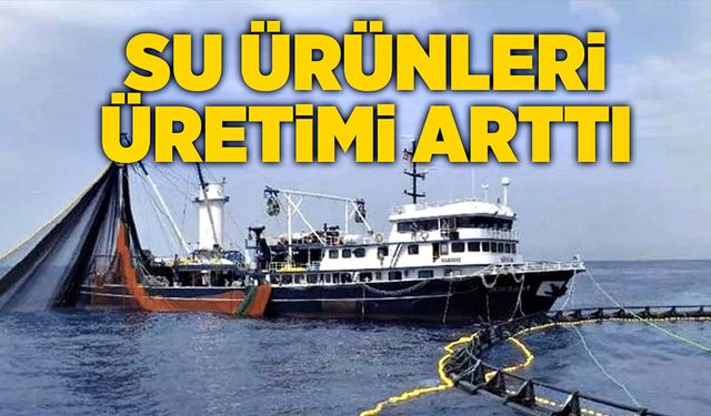 Su ürünleri üretimi arttı