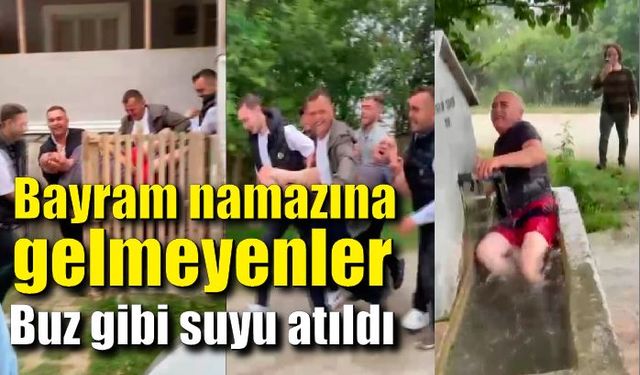 Bayram namazına gelmeyenlere “sulu” şaka