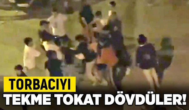 Torbacıyı tekme tokat dövdüler!