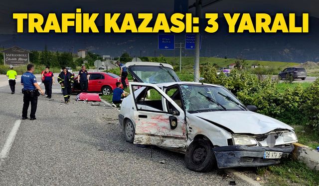 Trafik kazası: biri bebek 3 yaralı