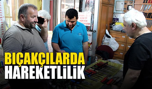 Bıçakçılarda bayram yoğunluğu devam ediyor