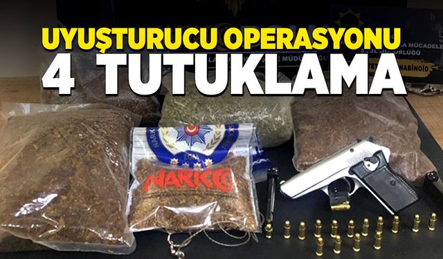 ‘Uyuşturucu madde ticareti yapmak’ suçundan 4 kişi tutuklandı