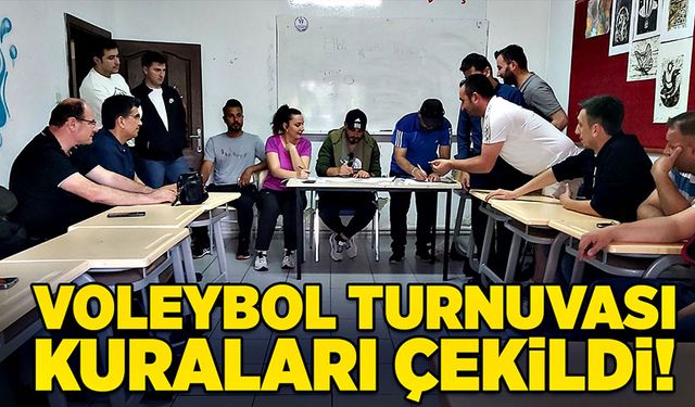 Voleybol turnuvası kuraları çekildi!