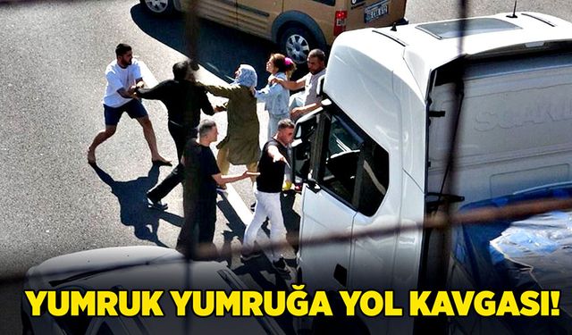 Yumruk yumruğa yol kavgası!