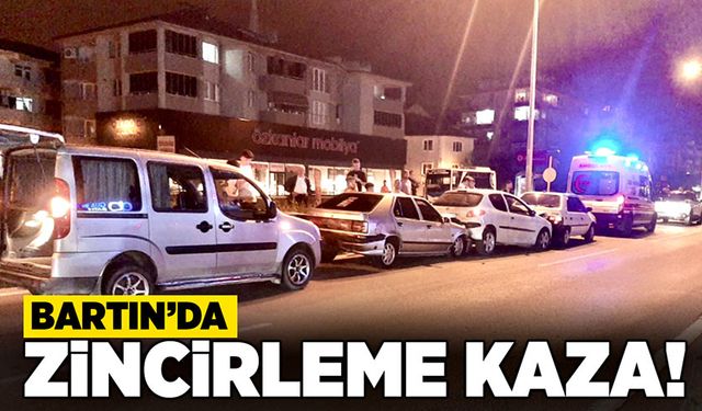 Bartın’da zincirleme kaza!