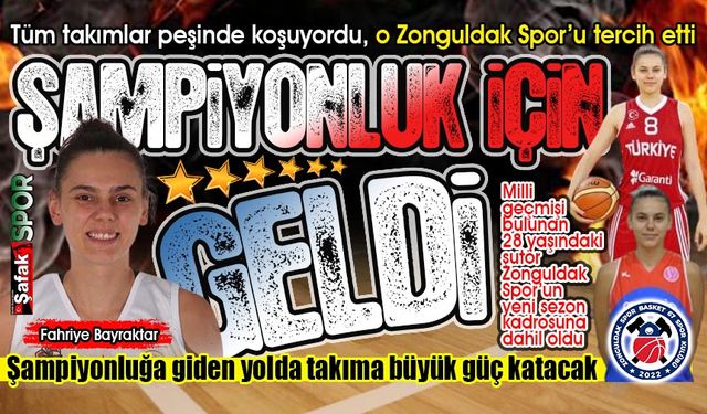 Milli şutör Zonguldak Spor’da... Tecrübesi ve sayılarıyla takıma büyük katkı sağlayacak