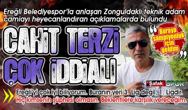 Zonguldakspor ve Güzelorduspor'daki şampiyonlukları tekrarlayacağım