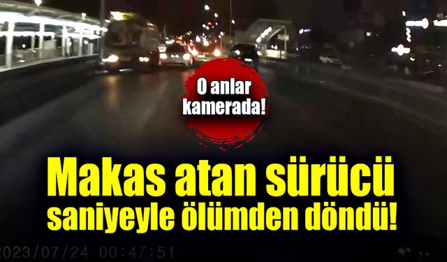 Makas atarken saniyeyle ölümden döndü!