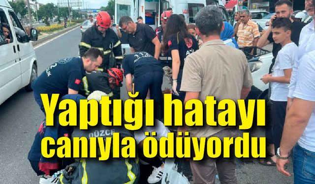 Yaptığı hatayı canıyla ödüyordu