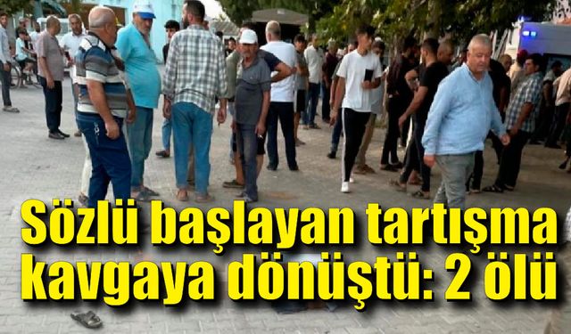 Sözlü başlayan tartışma kavgaya dönüştü; 2 ölü