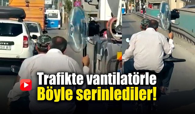 Trafikteki klimalı bisiklet, görenler şok oluyor!