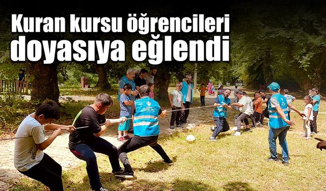 Kuran kursu öğrencileri doyasıya eğlendi!