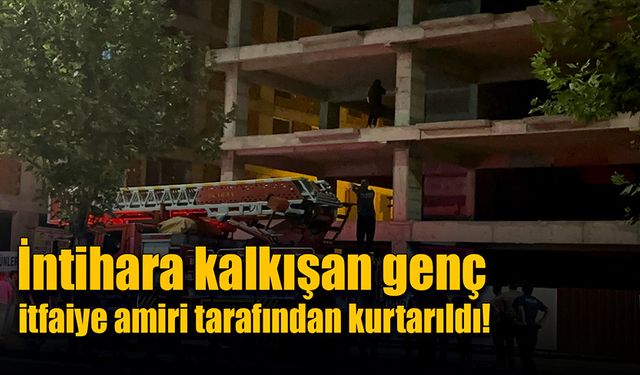 İntihara kalkışan gencin kurtarılma anları!