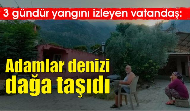 Adamlar dağı denize taşıdı