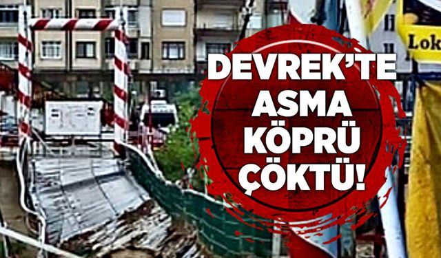 Asma köprü çöktü!