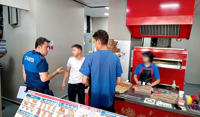 Çaycuma’da pizzacılara denetim!