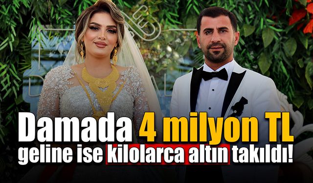 Damada 4 milyon TL, geline ise kilolarca altın takıldı