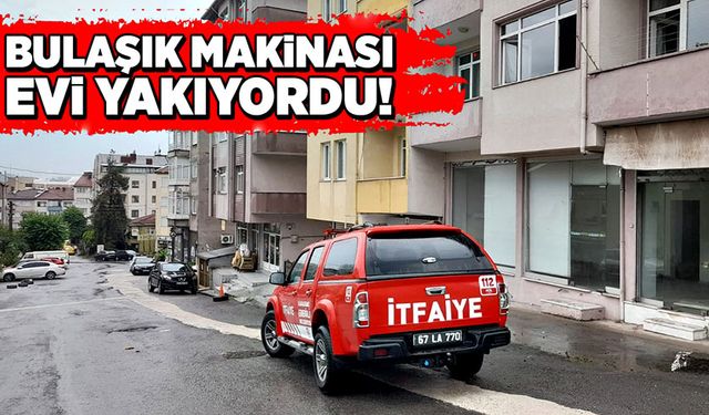 Bulaşık makinası evi yakıyordu!