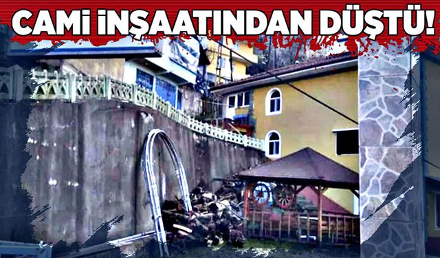 Cami inşaatından düştü