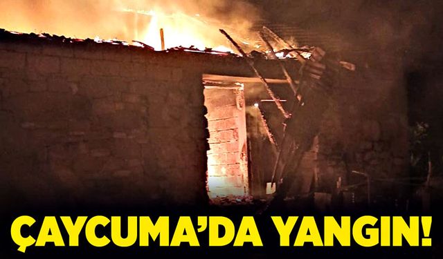 Çaycuma’da yangın!