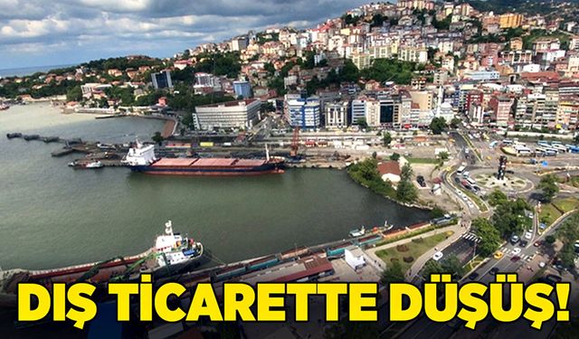 Dış ticarette düşüş