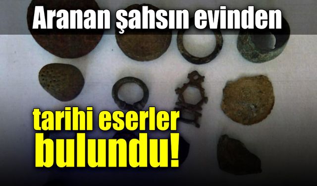 Tarihi eser olduğu değerlendirilen 13 obje ele geçirildi!