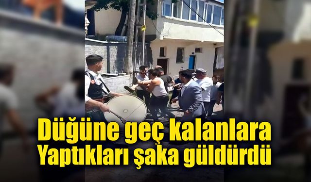 Düğüne geç kalanlara bunu yaptılar!