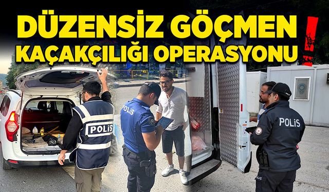 Düzensiz göçmen kaçakçılığı operasyonu