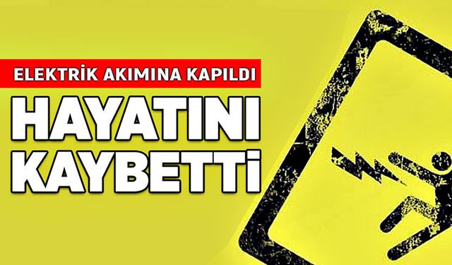 Elektrik akımına kapıldı, hayatını kaybetti