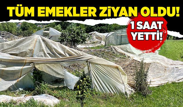 Tüm emekler bir saatte ziyan oldu!